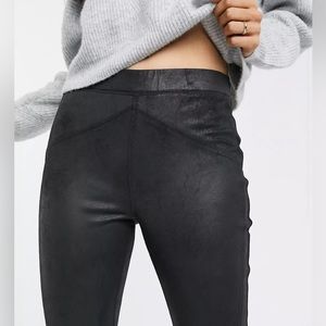 free people | Midnight Vegan Suede Legging Pants | Lightly Worn | Size SP